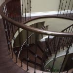 hardwood-installation-metal-spindles-hardwood-custom-make-nosing-solid-oak-newel-post-curved-nosing-installation-in-pickering